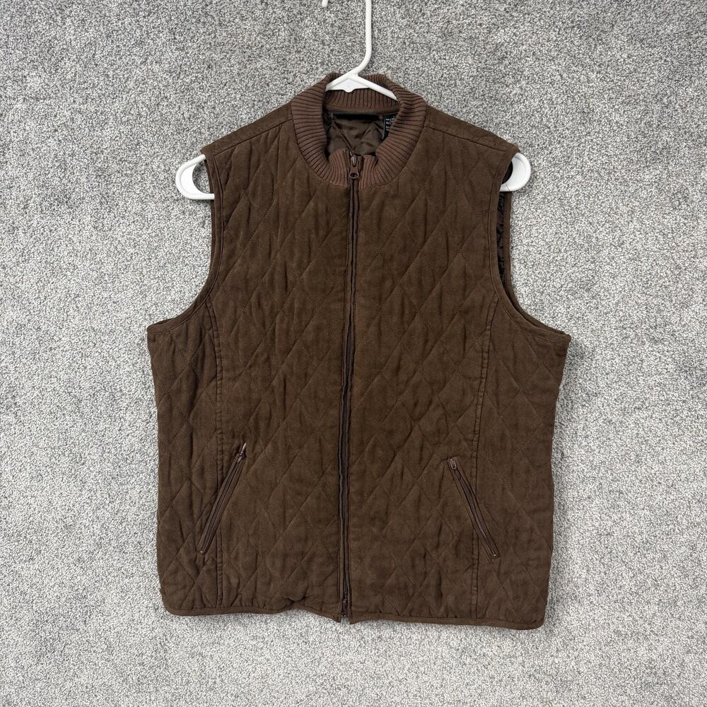 Relativity Vest Large Earth Tones Diamond Quilted Country Outdoor Grandpacore